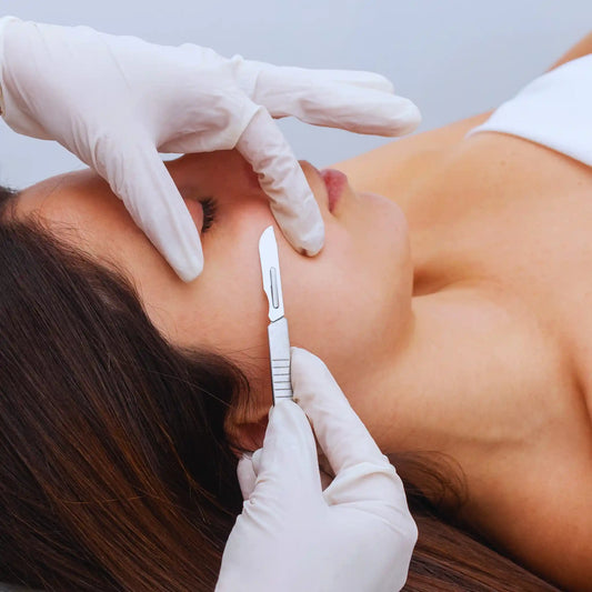 Dermaplaning facial treatment for smooth, radiant skin at Modern Radiance Oregon spa.