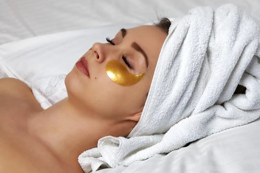 Luxury under-eye treatment to reduce puffiness and brighten skin at Modern Radiance Oregon spa.