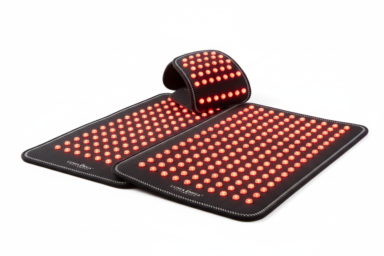 Red light therapy device used for skin rejuvenation and wellness at Modern Radiance Oregon.
